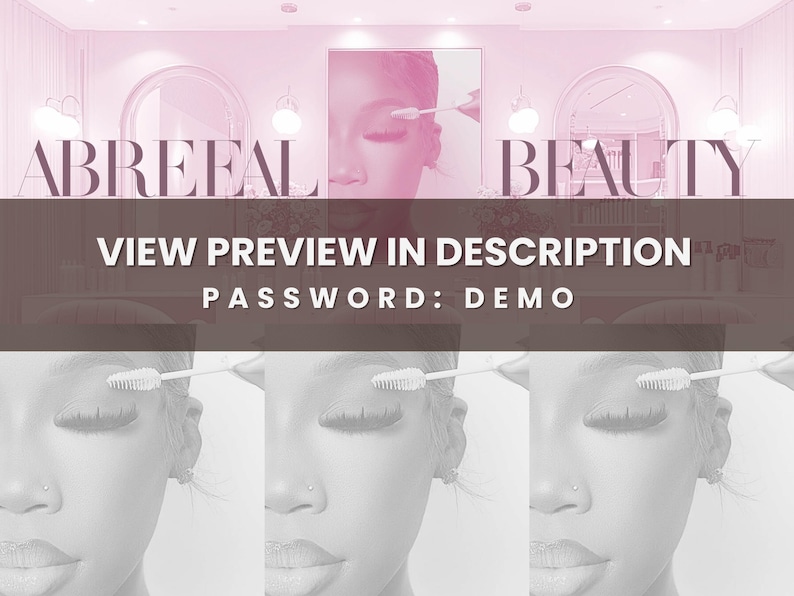 May include: A close-up of a woman's eye with long eyelashes. The woman is wearing makeup and has a neutral expression. The text "ABREAL BEAUTY" is visible in the background.