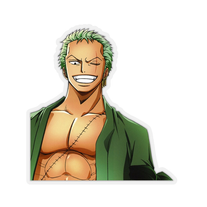 Roronoa Zoro One Piece Anime Kisscut Stickers Etsy Ireland