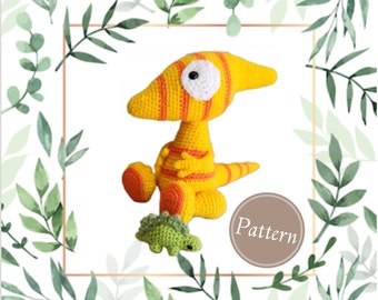 Paula the Parasaurolophus Crochet Pattern