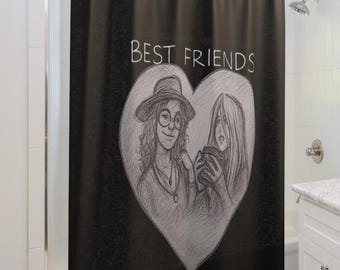 Cortina de ducha DBD, Sable Ward Mikaela Reid, regalo para amigo, papá, colega, mejor amigo, regalo de cumpleaños, presente de cumpleaños