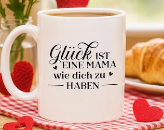 Tazza per la mamma – La felicità è avere una mamma come te – Regalo per la festa della mamma e il compleanno – Tazza da caffè in ceramica da 330 ml