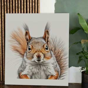 Póster infantil, regalo bebe, decoración habitación infantil, regalo infantil, ardilla