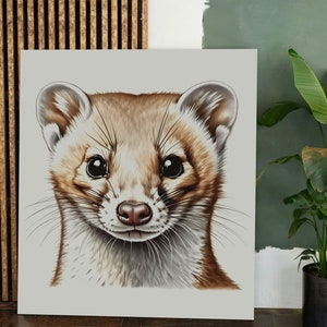 Póster infantil, regalo bebe, decoración habitación infantil, regalo infantil, comadreja