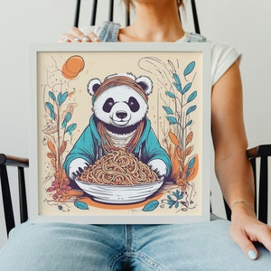Panda Children&#39;s Poster, Baby Gift, Children&#39;s Room Decoration, Children&#39;s Gift