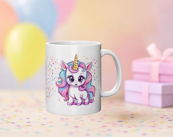 Unicorn Mug with Name 330 ml | Personalized Mug | Gift for Children | Unicorn Cup