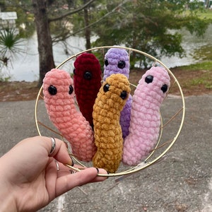 Crochet “Worry Worm” | Amigurumi Worm | Worry Worm Plushie | Positivity Plushie