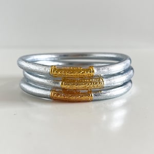 ANELLO BUDDISTA Mantra in argento e oro