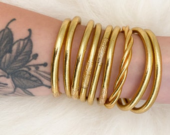 BUDDHIST BANGLE - Light gold