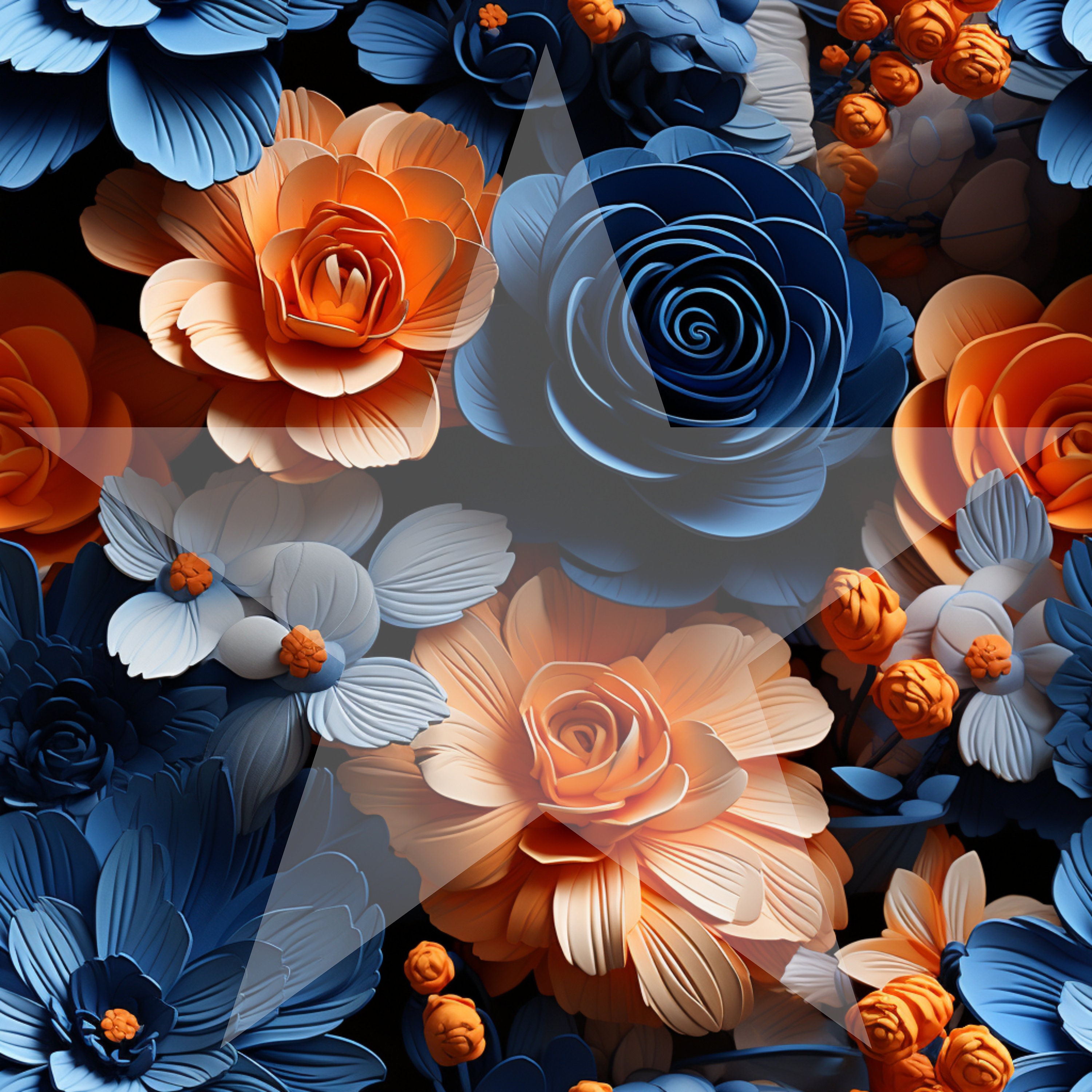 Boho Digital Paper, Seamless Background, Floral Patterns, Premade ...