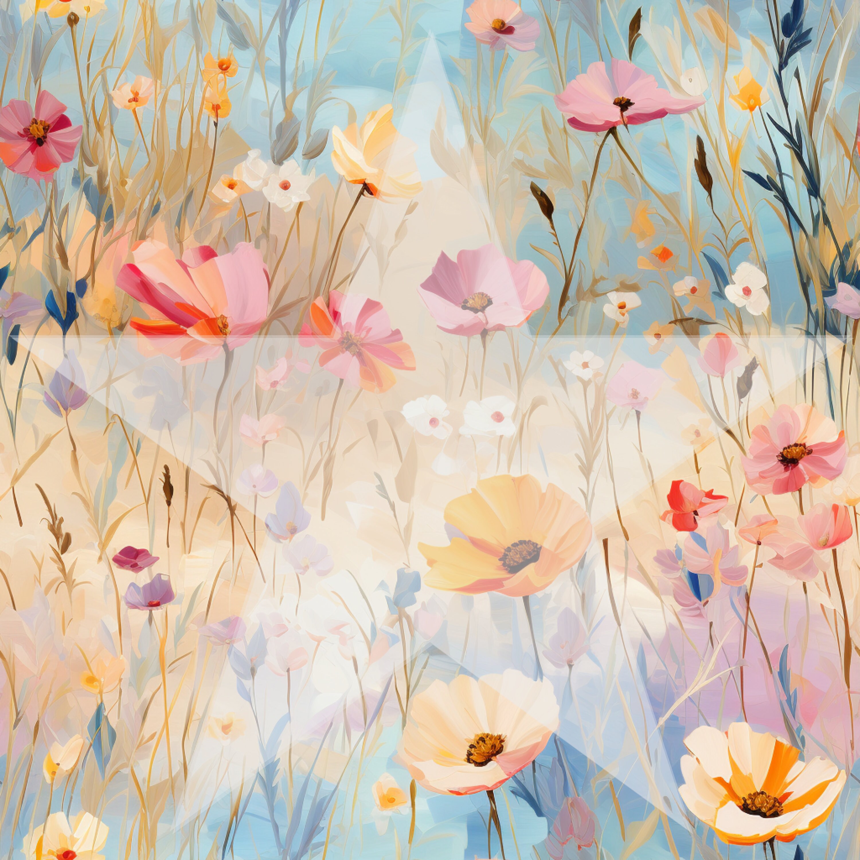 Boho Digital Paper, Seamless Background, Floral Patterns, Premade Wild ...