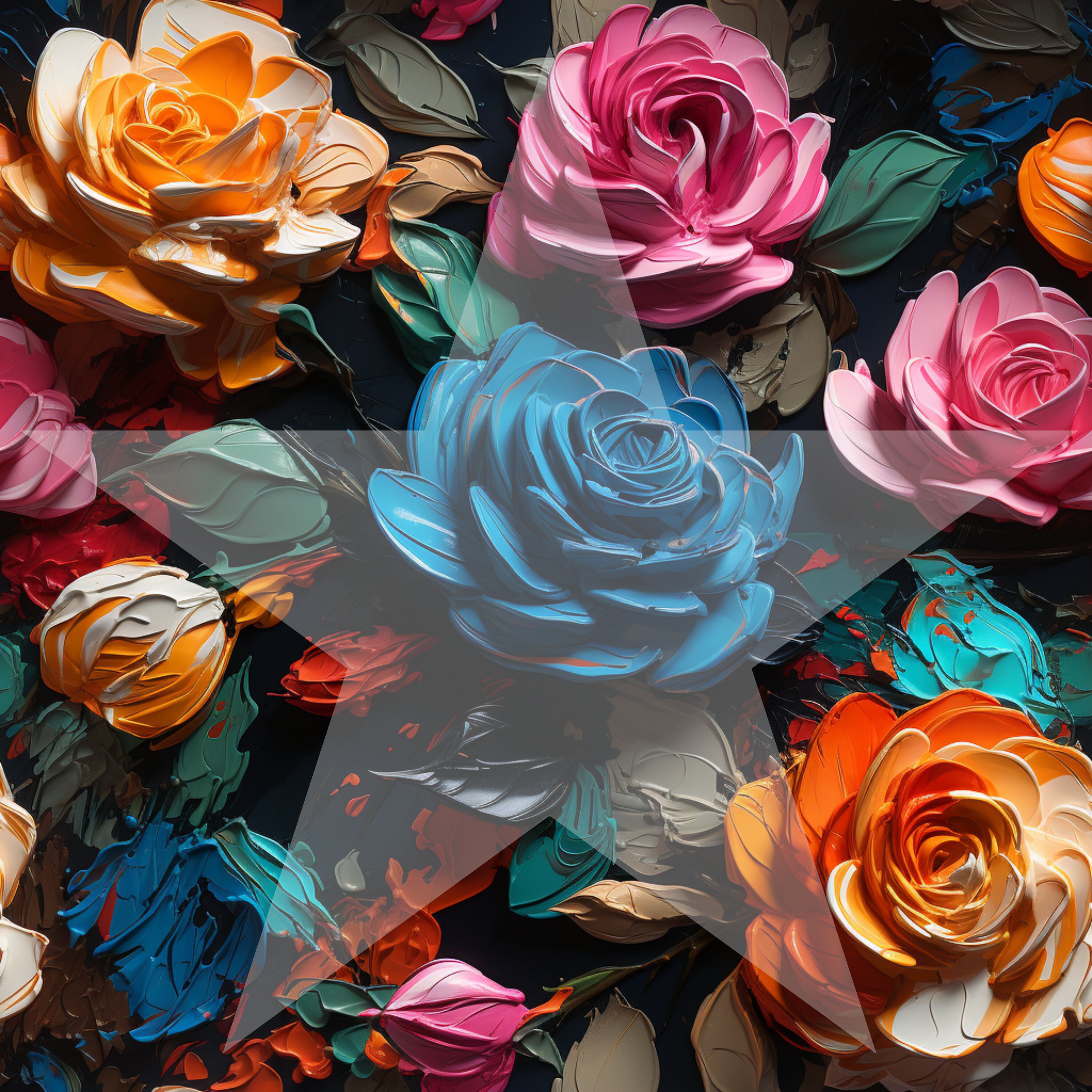 Boho Digital Paper, Seamless Background, Floral Patterns, Premade Roses ...