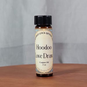 Hoodoo Love Draw Conjure Oil, Ritual Oil, Hoodoo Oil, Witchcraft, Pagan, Voodoo, Rootworkers, Folk Magic, Blessing Oil, Anointing Oil