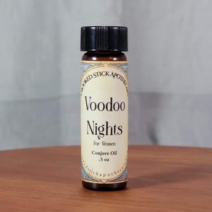 Voodoo Nights for Women Conjure Oil, Ritual Oil, Hoodoo Oil, Witchcraft, Pagan, Voodoo, Rootworkers, Folk Magic, Blessing Oil, Anointing Oil