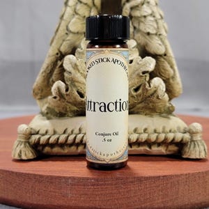 Attraction Conjure Oil, Ritual Oil, Hoodoo Oil, Witchcraft, Pagan, Voodoo, Rootworkers, Folk Magic, Blessing Oil, Anointing Oil, Wiccan