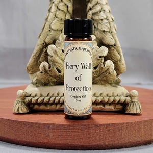 Fiery Wall of Protection Conjure Oil, Ritual Oil, Hoodoo Oil, Witchcraft, Pagan, Voodoo, Rootwork, Folk Magic, Blessing, Anointing, Wiccan