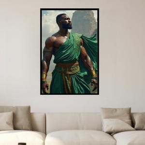Ogun Art Print: Yoruba Orisha Digital Artwork (Digital Download)