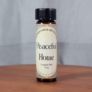 Peaceful Home Conjure Oil: Rosemary & Lavender Blessing Anointing Oil (.50 Fl Oz)