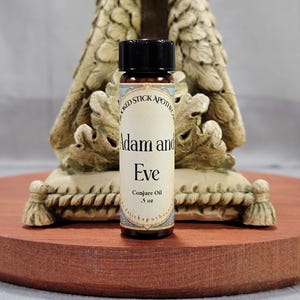 Adam and Eve Conjure Oil, Ritual Oil, Hoodoo Oil, Witchcraft, Pagan, Voodoo, Rootworkers, Folk Magic, Blessing Oil, Anointing Oil, Wiccan