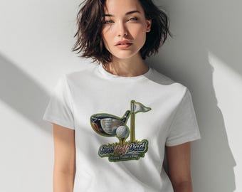 Camiseta genial para papá golfista, camiseta gráfica de golf para el Día del Padre, regalo rústico y deportivo para papá, camiseta vintage para papá golfista, camiseta unisex para amantes del golf.