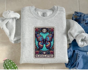 Anti social butterfly sweatshirt