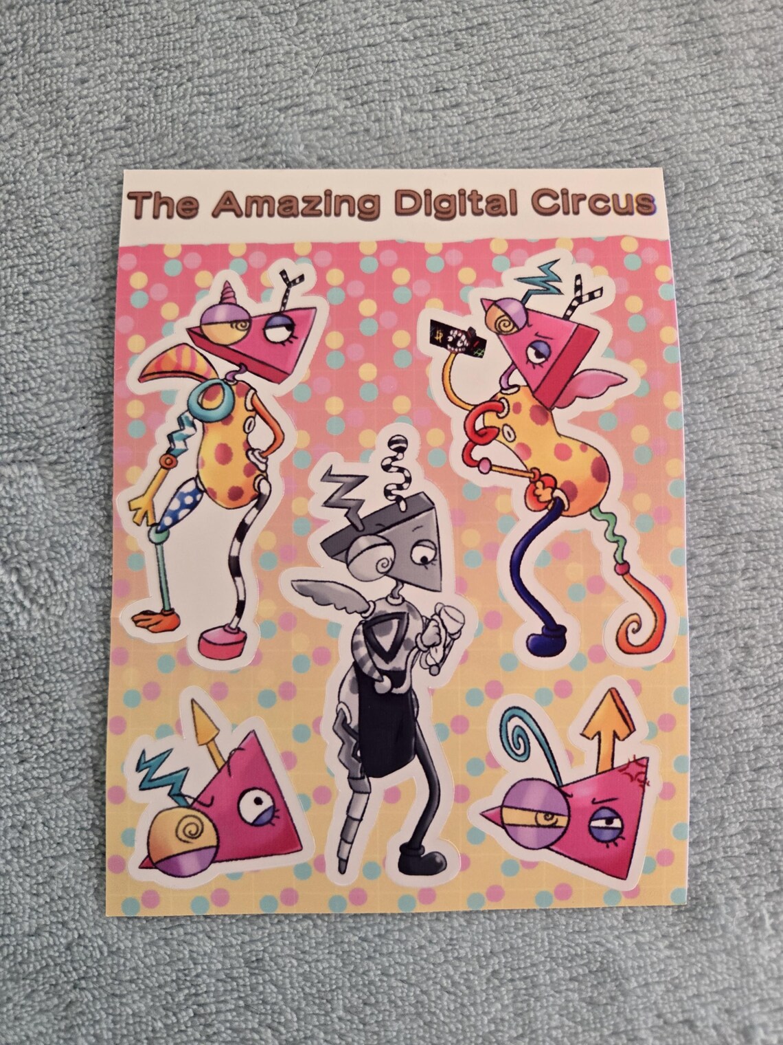 Gangle Notebook The Amazing Digital Circus Sticker Sheet, Ragatha, Gangle, Pomni ...