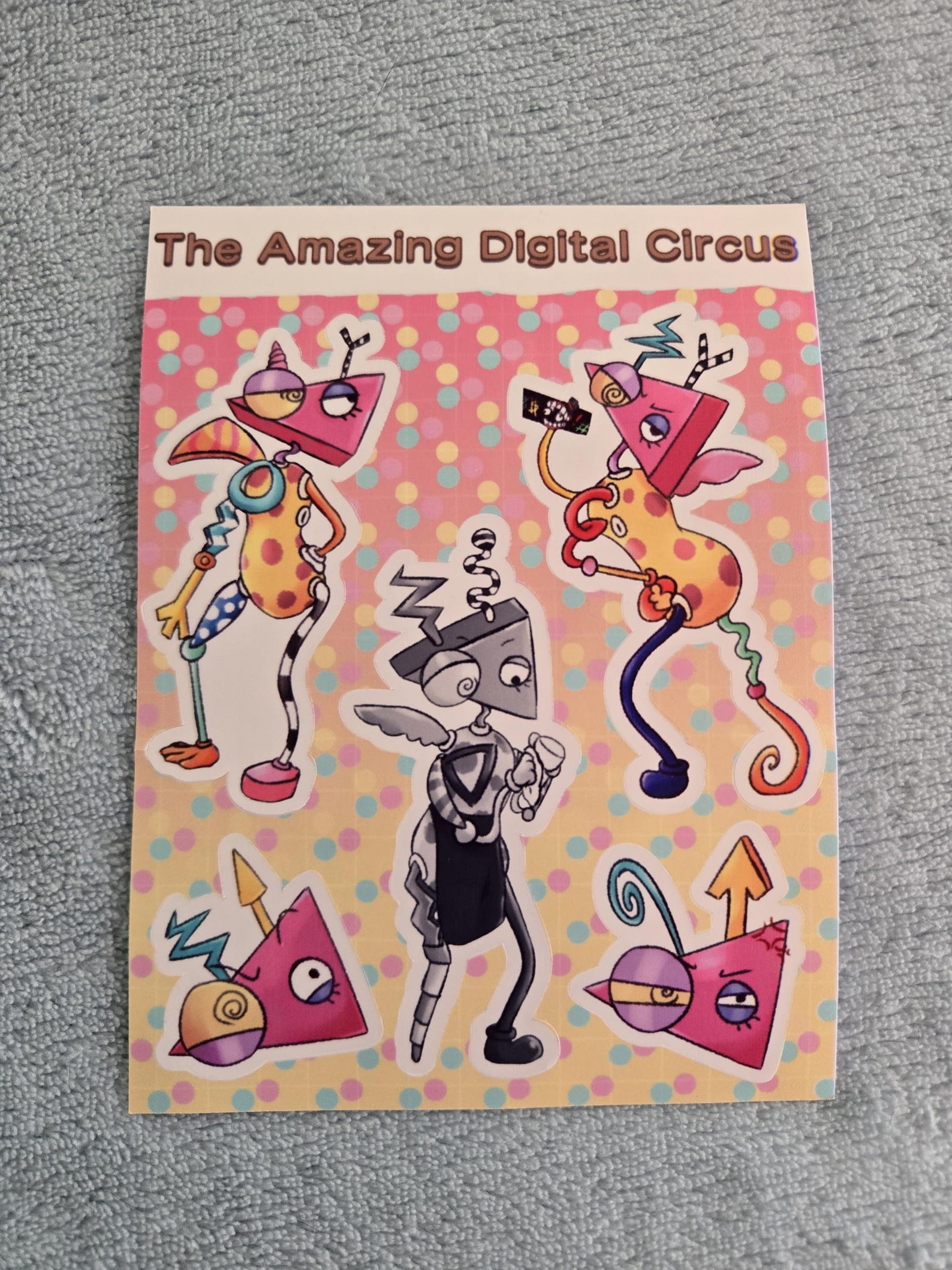 Cute Gangle Sticker The Amazing Digital Circus Sticker Sheet, Ragatha, Gangle, Pomni ...