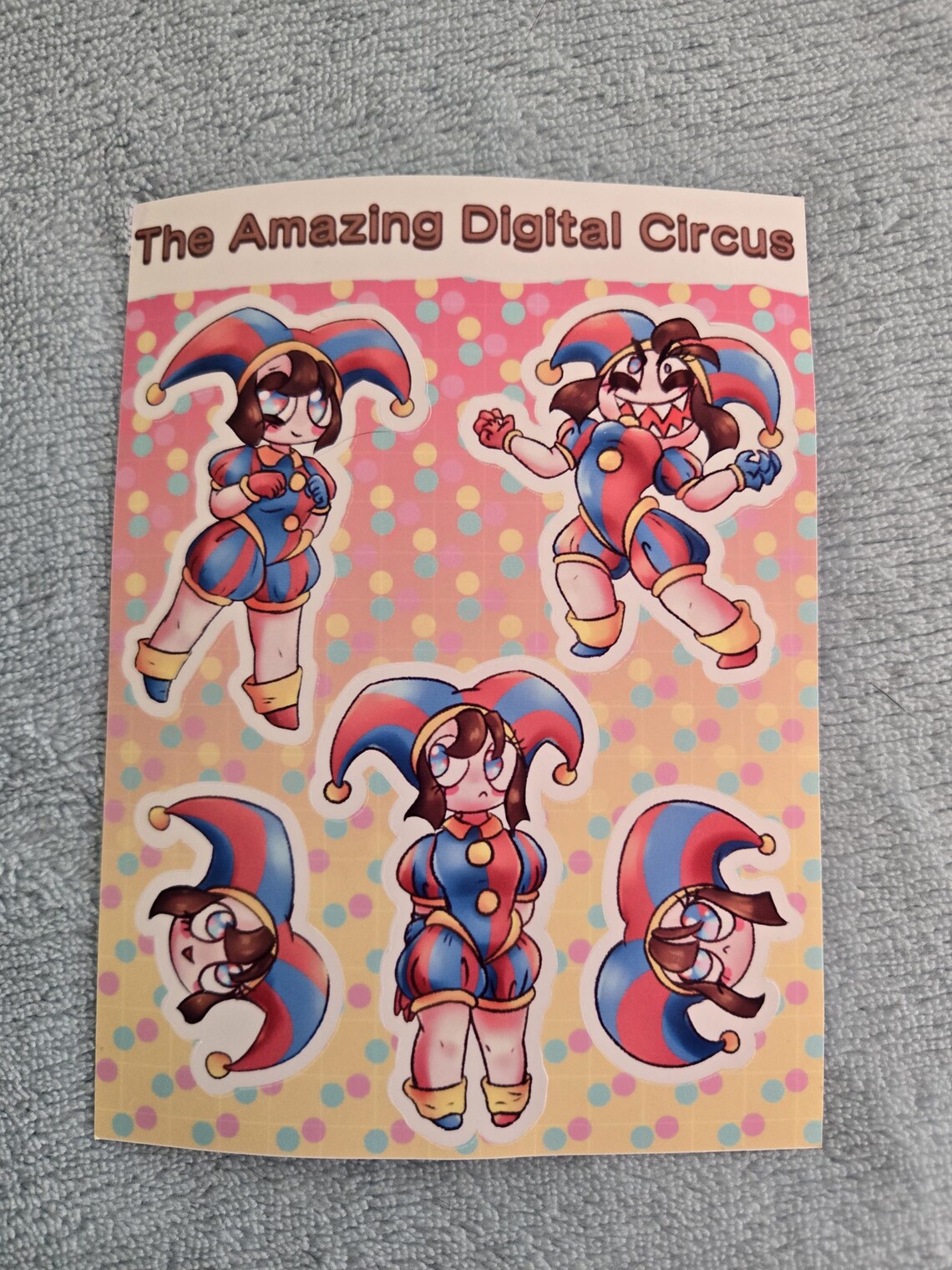 Gangle Notebook The Amazing Digital Circus Sticker Sheet, Ragatha, Gangle, Pomni ...