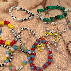Twenty one pilots beaded bracelets (random assortment)