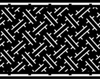 Digital Gate Panel line, DXF Fence Panels, Room Divider Panel, Vector SVG and DXF Files for Laser or Plasma Cutter