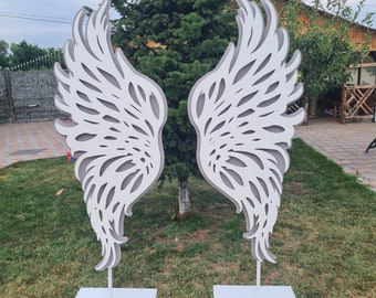 Angel WINGS, Large Metal Wall Art, Decorative Wings, Wings for Print on T Shirts, Wings for Special Events, Plasma cut, laser cut, dxf, png