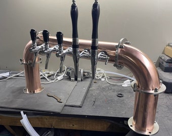 Draft Beer Tower For Real Cooper 5 faucets