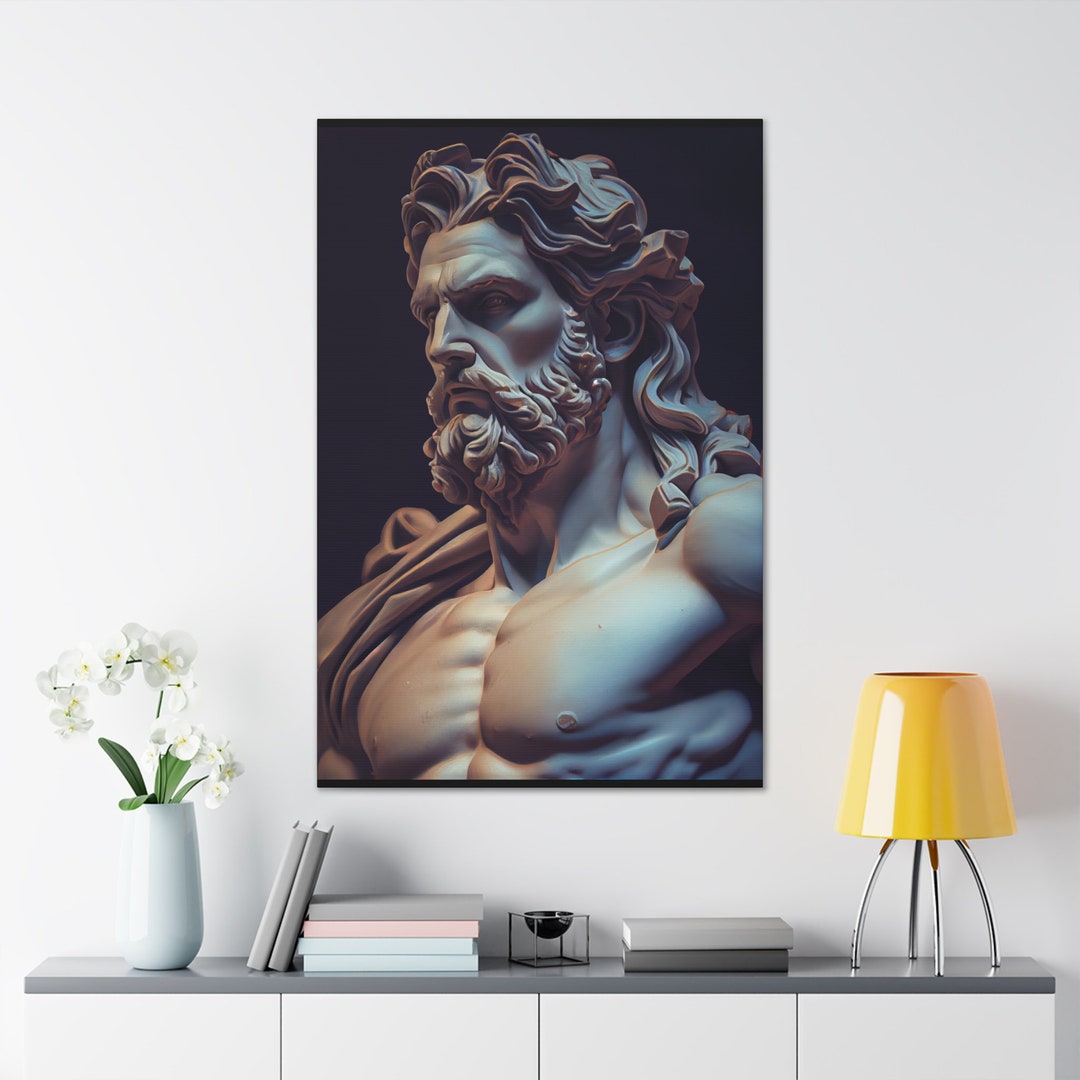 Greek God Art Mythology Art Greek Mythology Canvas Framed - Etsy