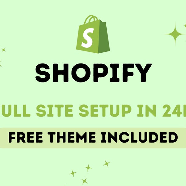 Shopify Full Store Setup Within 24 Hours | Shopify Theme | Premium Responsive Theme