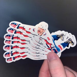 Alex Ovechkin Goal 895 Stickers, for hockey fans, Custom bumper stickers , waterproof vinyl decals for laptops and water bottles