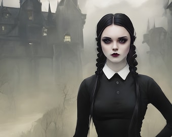 Rare Smile Birthday card wednesday addams unique dry humor sister friend