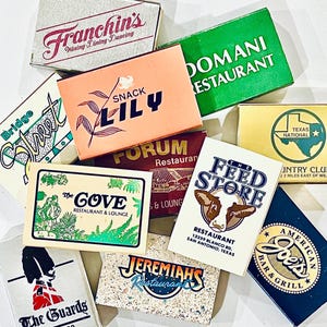 Matchboxes ONLY!!! **Several Lot Quantities Available** Unstruck and Unused Vintage Matchboxes for Display and Shadowbox Matchbook Projects!