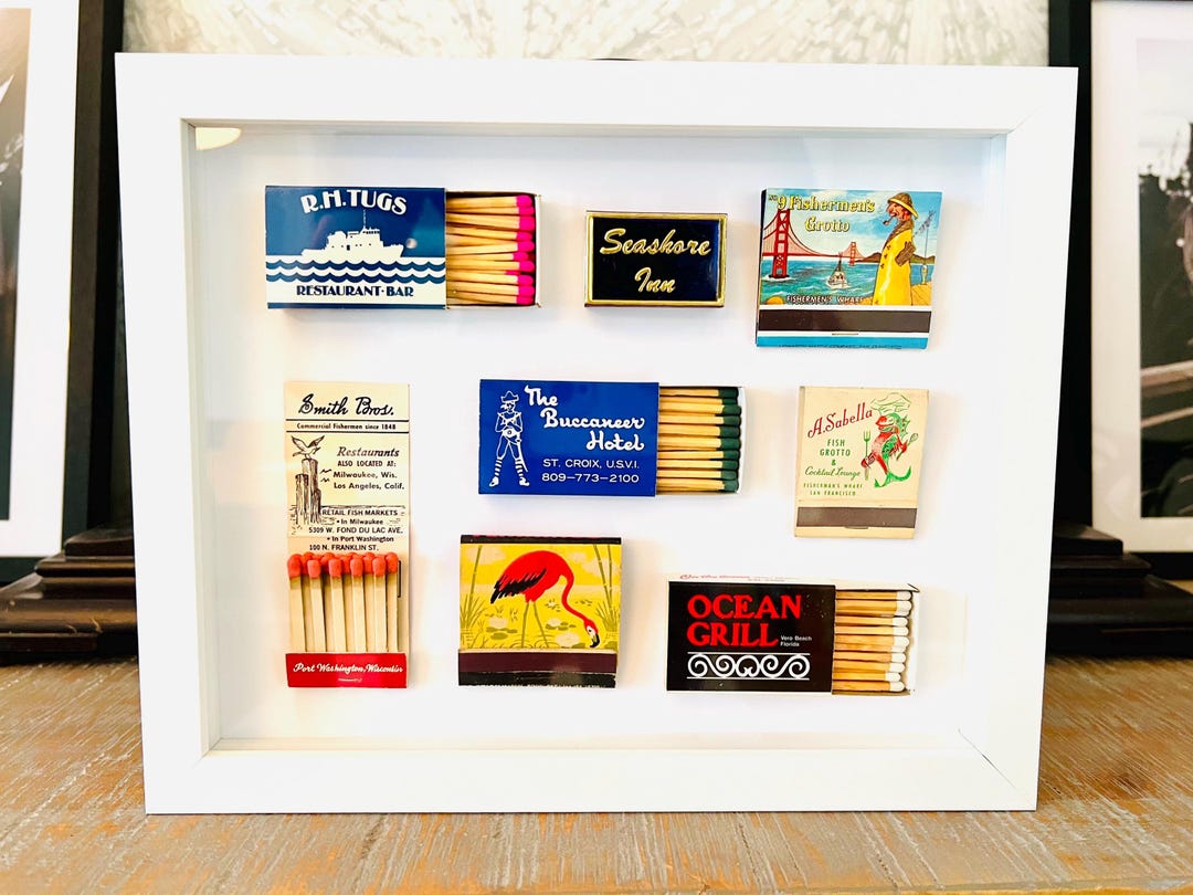 Nautical Matchbook Shadowbox 