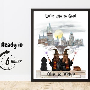 Personalised Best Friend Print Best Friend Gift Wizard Friendship Gift Keepsake Birthday Bestie Gifts Custom Birthday Gift for Her Digital