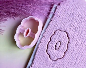 organic donut clay cutter | clay cutter | polymer clay cutter | clay tools | polymer clay