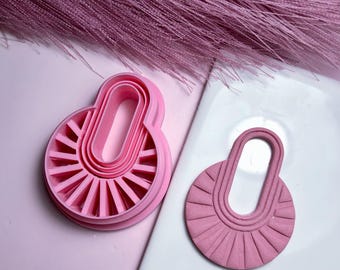 Adina embossed clay cutter | clay cutter | polymer clay cutter | clay tools | polymer clay