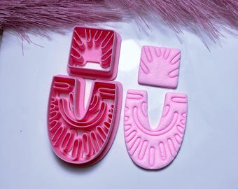 Boho ray 60mm clay cutter | clay cutter | polymer clay cutter | clay tools | polymer clay
