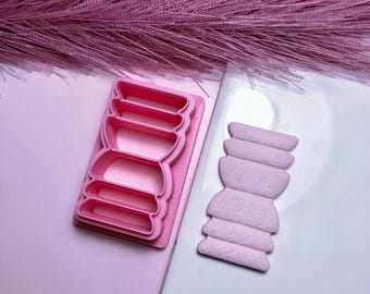 stacked Huggie clay cutter | clay cutter | polymer clay cutter | clay tools | polymer clay