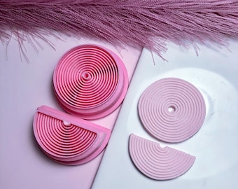 Geometric circle set clay cutter | clay cutter | polymer clay cutter | clay tools | polymer clay
