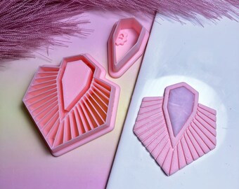 Geometric faux stone clay cutter  | clay cutter | polymer clay cutter | clay tools | polymer clay