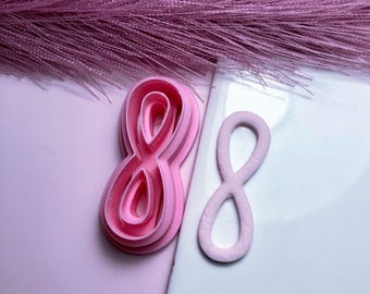 Infinity Huggie clay cutter | clay cutter | polymer clay cutter | clay tools | polymer clay