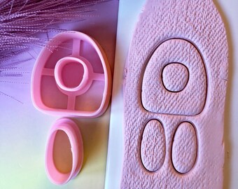 Organic dangle polymer clay cutter set | clay cutter | polymer clay cutter | clay tools | polymer clay
