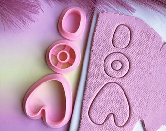 Abstract dangle polymer clay cutter set | clay cutter | polymer clay cutter | clay tools | polymer clay
