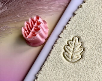 Oak leaf stud clay cutter | clay cutter | polymer clay cutter | clay tools | polymer clay
