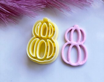 Double pumpkin outline | clay cutter | polymer clay cutter | clay tools | polymer clay