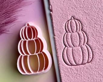 Autumn triple pumpkin polymer clay cutter | clay cutter | polymer clay cutter | clay tools | polymer clay